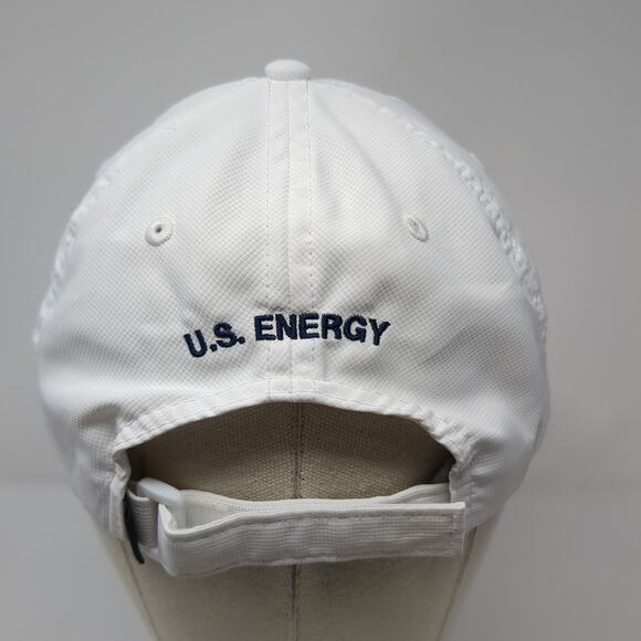 U.S. Energy Strapback Baseball Cap White One Size Adjustable 6 Panel Imperial - Picture 6 of 9